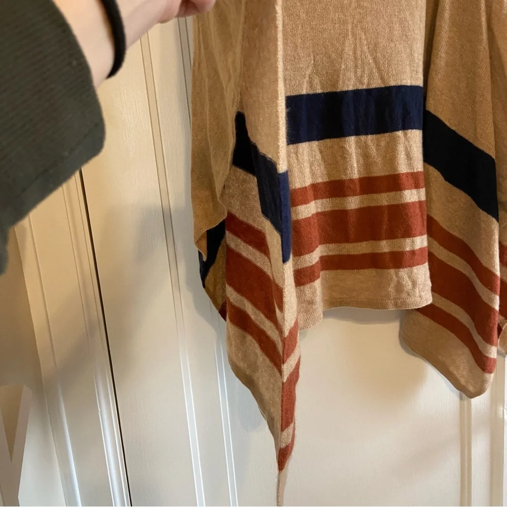 J. Crew Cashmere Blend popover poncho